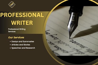 write professional essays, summaries and articles