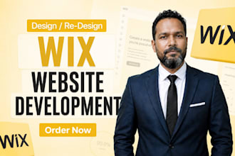 design and develop modern wix website, wix store and wix redesign