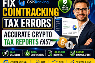 prepare accurate cointracking crypto tax reports and fix tax errors