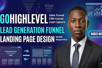gohighlevel lead generation funnel and landing page