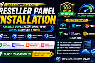 install reseller panel with dream4k, extra panel, foxx, trex, zen4k, strong8k