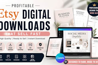 create profitable etsy digital downloads that sell fast