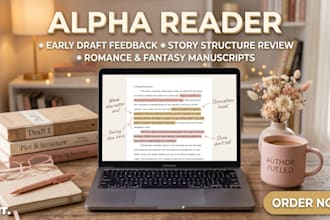 alpha read your manuscript and give detailed story feedback, analys and critique