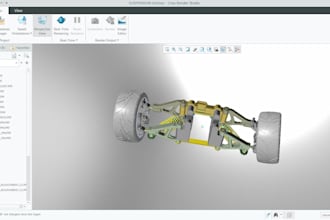 design 3d mechanical models and 2d drawings in PTC creo