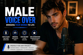 deep sensual male voice for erotic audio, romance story or nsfw sfw narration