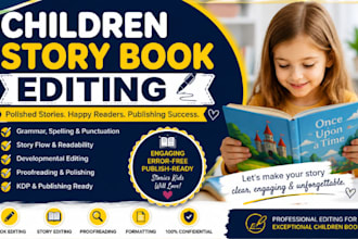 professionally edit a children storybook for grammar and flow readability