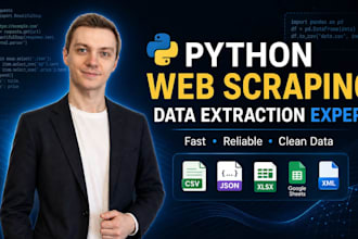 do web scraping, data scraping, with python