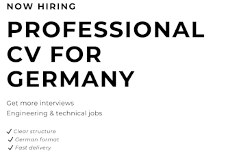 and improve your CV for jobs in germany