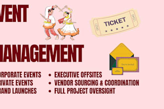 assist you in planning any event smoothly
