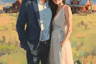 make couple portrait illustration