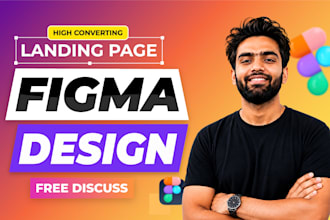 do modern figma landing page design, figma website UI UX