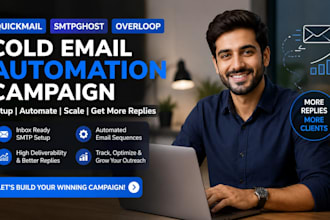 setup quickmail smtpghost overloop cold email automation campaign