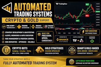 develop custom strategies, arbitrage bot, futures trading, binance trading bot