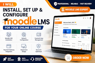 install, set up, and configure moodle lms for your online course