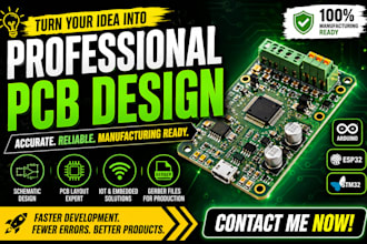 pcb design, circuit schematic, embedded hardware development