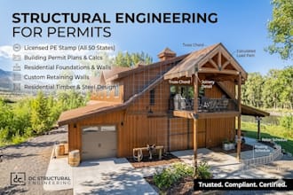provide structural engineering and pe stamp for building permit