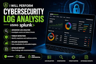 perform cybersecurity log analysis using splunk