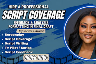 provide professional script coverage, screenplay analysis on your movie script