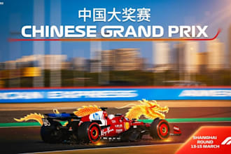 create a motorsports themed poster or banner