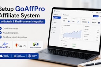 create goaffpro affiliate setup with awin firstpromoter integration