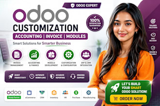 customize odoo erp, odoo accounting, odoo invoice odoo module setup