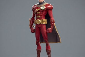 draw illustration caricature superhero from your potrait