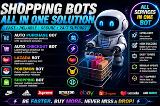 do auto purchase bot, auto checkout bot, lazada bot, pokemon bot, shopping bot