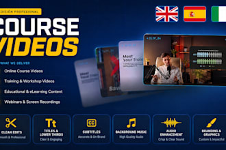 edit high retention videos for your online course or youtube