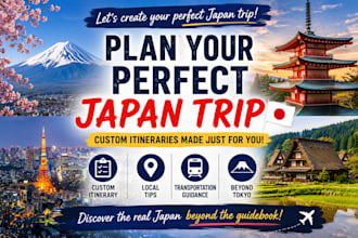 create a personalized japan travel itinerary