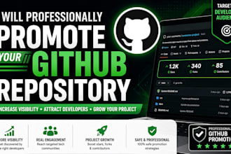 promote your github repo and increase project visibility