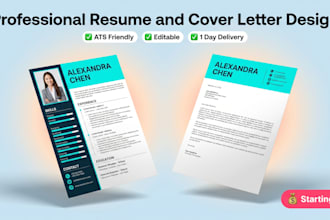 design professional resume and cover letter
