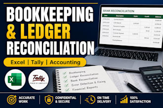 do bookkeeping and ledger reconciliation
