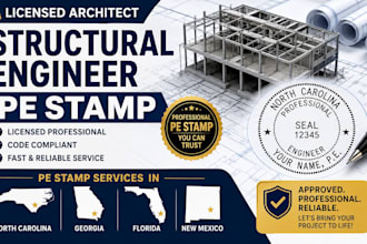 license architect structural engineer letter pe stamp in georgia florida nm cl