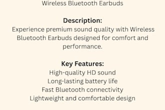 write the product descriptions