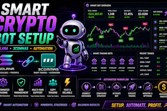 configure solana and 3commas smart trading bot with crypto automation setup