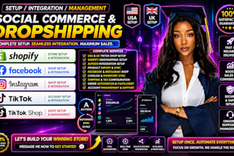 set up USA UK tik tok shop shopify dropshipping autods integration setup manager
