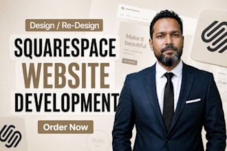 built squarespace website, squarespace website development, design and redesign