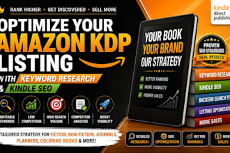 optimize your amazon kdp listing with keyword research and kindle SEO
