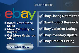 do ebay variation listing and ebay SEO as your expert ebay lister