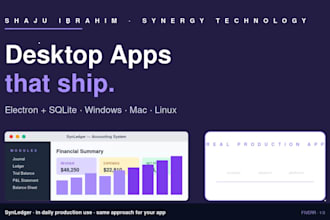 build a desktop application using electron js and sqlite