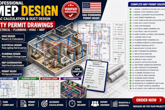 manual jds hvac permit drawings mep plumbing electrical autocad