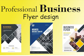 design business, company and product flyer