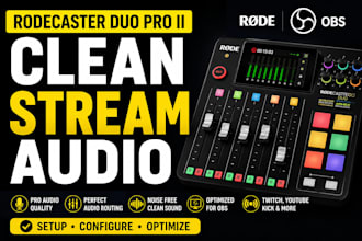 setup rodecaster duo pro ii with obs for clean stream audio