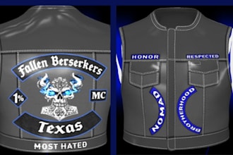 create mc kuttes, kuttes fivem vest flag mask helmet mc bike patch kuttes