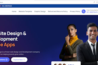 build professional full stack website using react node js