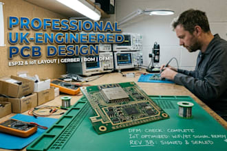 do esp32 pcb design, esp8266 lot layout, and gerber files for startups markers