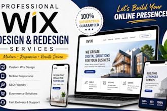 do wix website design, redesign business wix website, website development