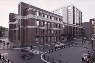 point cloud scan to revit bim model, remodel exist building for renovation, cgi