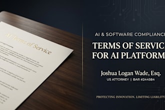draft ai terms of service and software compliance contracts