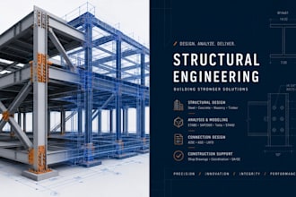 do structural engineering design, steel analysis, and tekla detailing